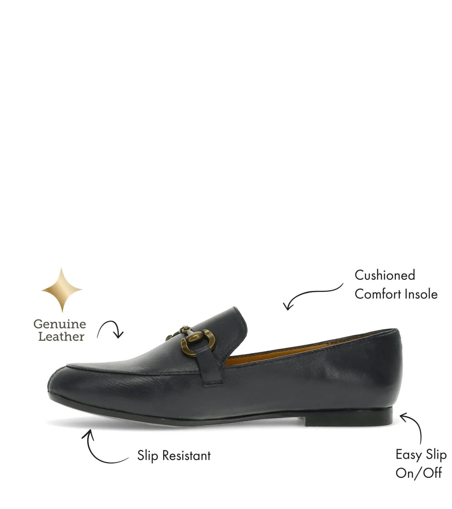 Baretraps Flats & Loafers|Dress Shoes-Wyatt Loafer NavyLeather