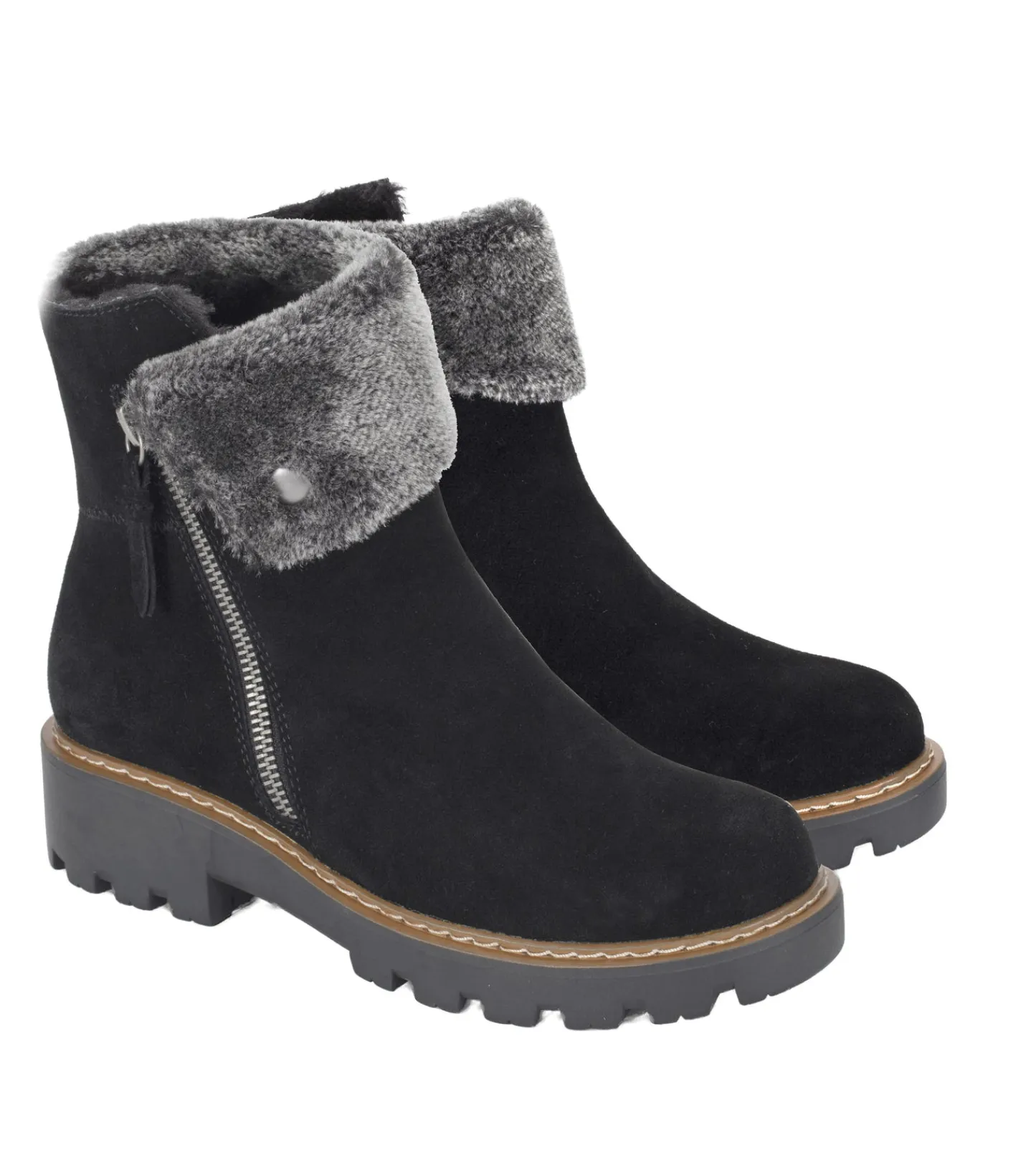 Baretraps Booties|Cold Weather Boots-Wyoming Water Resistant Boot BlackSuede