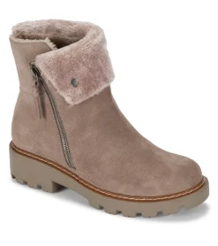 Baretraps Booties|Cold Weather Boots-Wyoming Water Resistant Boot TaupeSuede