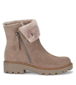 Baretraps Booties|Cold Weather Boots-Wyoming Water Resistant Boot TaupeSuede