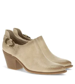 Baretraps Booties-Yanah Block Heel Ankle Bootie Buff