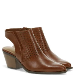 Baretraps Booties-Yangley Block Heel Bootie Mahogany