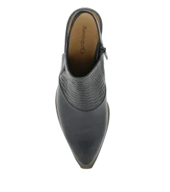 Baretraps Booties-Yangley Block Heel Bootie Navy