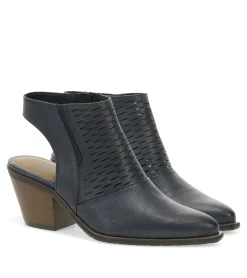 Baretraps Booties-Yangley Block Heel Bootie Navy