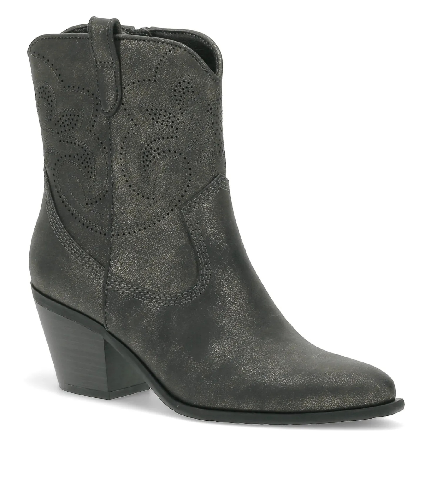 Baretraps Booties-Yenni Western Boot Gunmetal