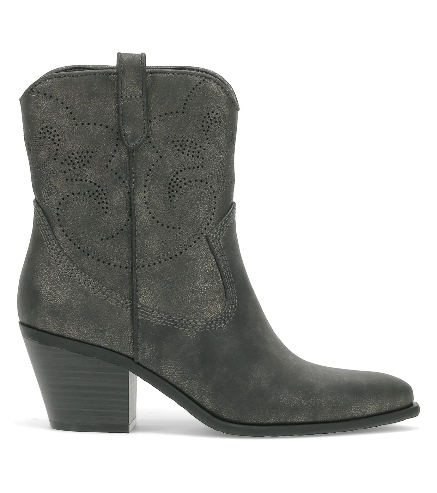 Baretraps Booties-Yenni Western Boot Gunmetal