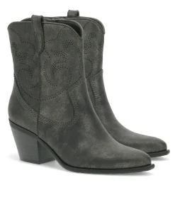 Baretraps Booties-Yenni Western Boot Gunmetal