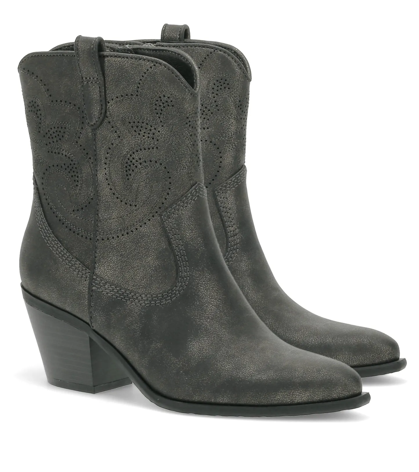 Baretraps Booties-Yenni Western Boot Gunmetal