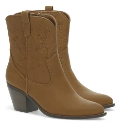 Baretraps Booties-Yenni Western Boot Walnut
