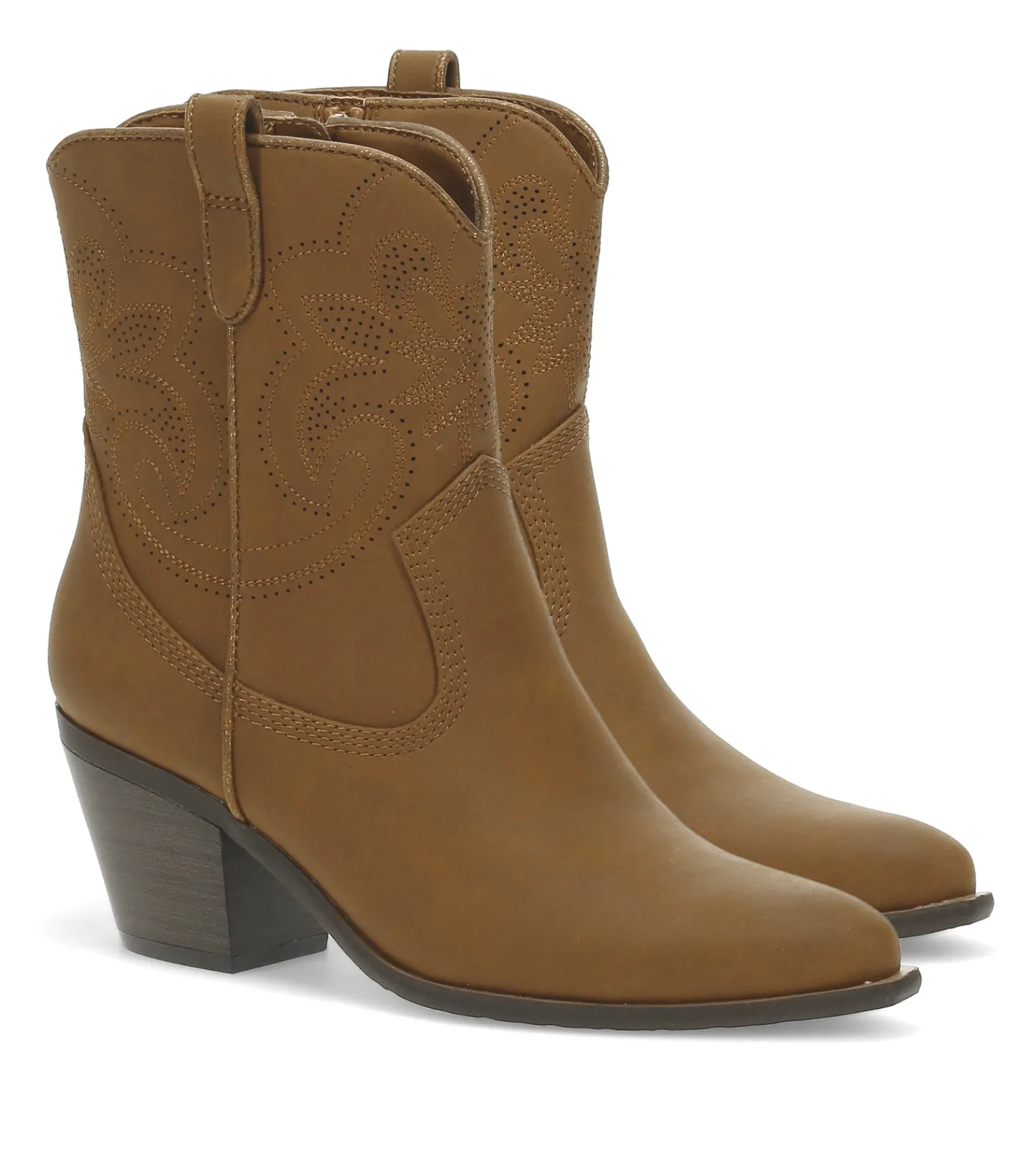 Baretraps Booties-Yenni Western Boot Walnut